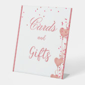 Table Valentine Aquarelle coeur signe de douche (Recto)