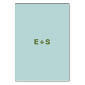 Table Vert et bleu Wes Anderson Numéro de tableau inspir (Dos)