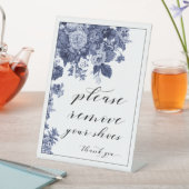 Table Veuillez retirer votre signe de chaussures (In SItu)