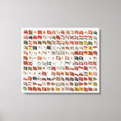 Table vintage des drapeaux de mer, Impression esth (Recto)