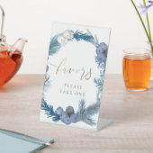 Table wreath d'hiver : signe de piédestal (In SItu)