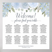 Tableau 10 Mariage Boho bleu Dusty (Devant)