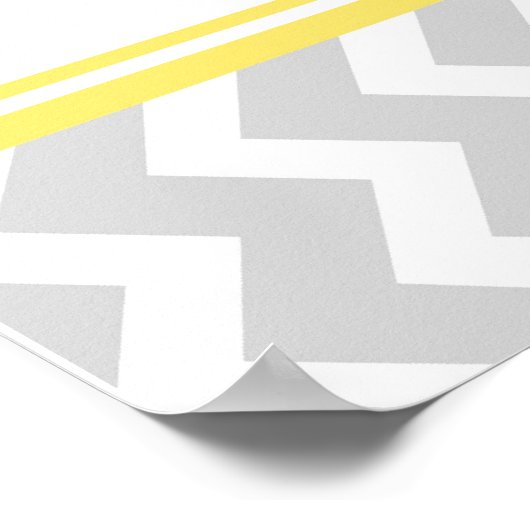 Tableau 10 Tables Chevron gris jaune (Coin)