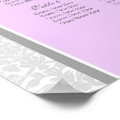Tableau 10 Tables Lilac Gray Damask (Coin)