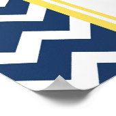 Tableau 12 Tables Chevron jaune bleu (Coin)