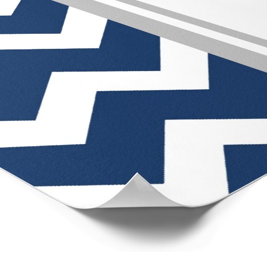 Tableau 12 Tables Gris Bleu Chevron (Coin)