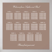 Tableau 14 Poster du Mariage de table (Devant)