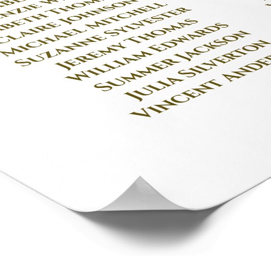 Tableau 15 Mariage de ruban blanc et or (Coin)