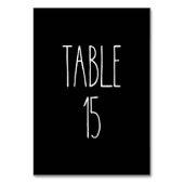 Tableau 15 Poterie Rae Dunn Carte de table noire (Dos)