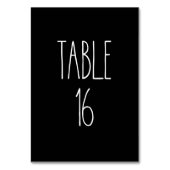 Tableau 16 Poterie Rae Dunn Carte de table noire (Dos)