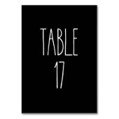 Tableau 17 Poterie Rae Dunn Carte de table noire (Dos)