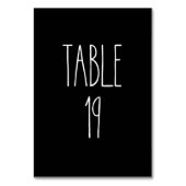 Tableau 19 Poterie Rae Dunn Carte de table noire (Dos)