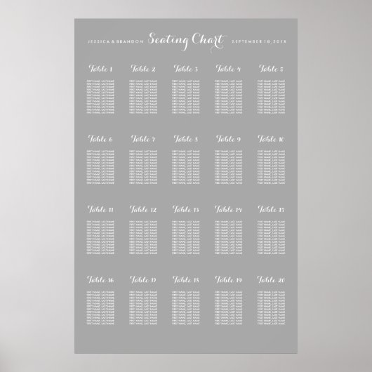 Tableau 20 - Grandes Mariages - N'importe quelle c (Devant)