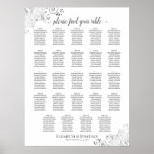 Tableau 24 Argent et blanc Chic Mariage (Devant)