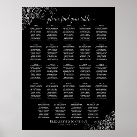 Tableau 24 Argent et Mariage noir (Devant)