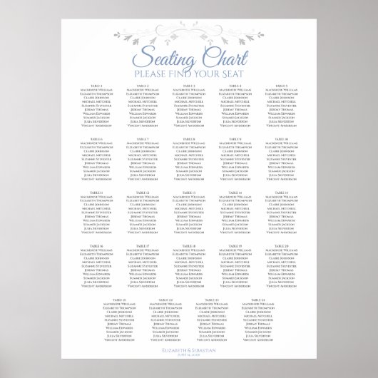 Tableau 24 Tableau Mariage bleu et gris (Devant)