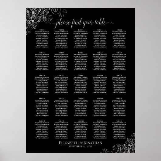 Tableau 25 Argent et Mariage noir (Devant)