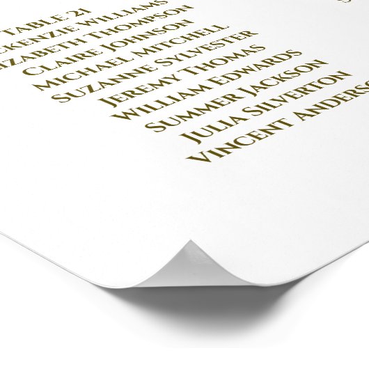 Tableau 25 Mariage de ruban blanc et or (Coin)