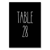 Tableau 28 Poterie Rae Dunn Carte de table noire (Dos)