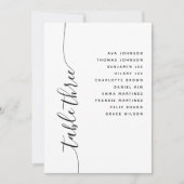 Tableau 3 Carte de Mariage de script vertical (Devant)