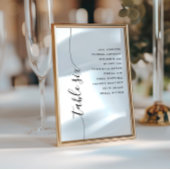 Tableau 6 Carte de Mariage de script vertical
