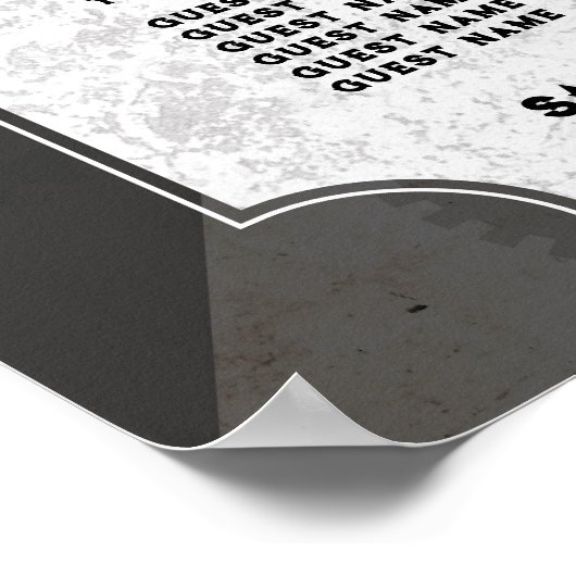 Tableau 6 Plan de siège Mariage Steampunk Mariage (Coin)