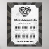 Tableau 6 Plan de siège Mariage Steampunk Mariage (Devant)