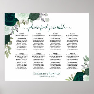 Tableau 8 Mariage vert émeraude