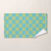Tableau À damiers Motif en bleu et vert (Serviette à main)