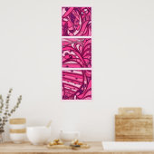 Tableau Abstrait à panneau rose (Cuisine)