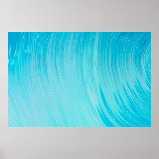 Tableau abstrait bleu et blanc (Devant)