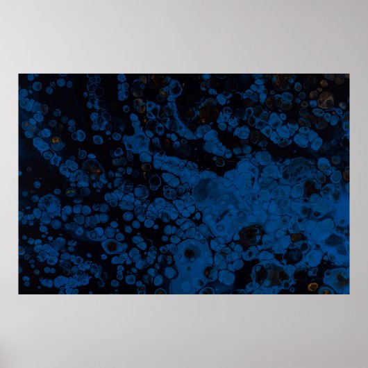 Tableau abstrait bleu et blanc (Devant)