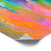 Tableau Abstrait coloré joyeux (Coin)
