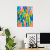 Tableau Abstrait coloré joyeux (Bureau à domicile)