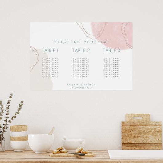 Tableau Abstrait de la forme 3 petit Mariage (Cuisine)