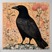 Tableau Abstrait d'oiseaux de corneille (Devant)