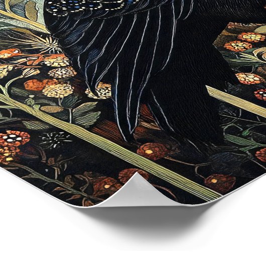 Tableau Abstrait d'oiseaux de corneille (Coin)