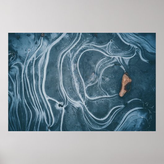 Tableau abstrait noir et gris (Devant)