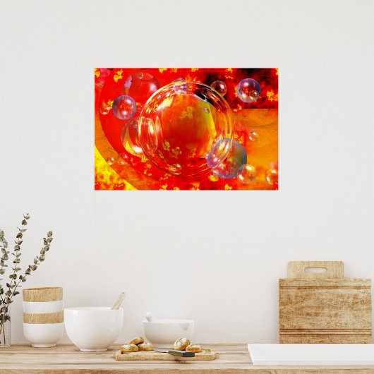 Tableau Abstrait numérique Art Imprimer Affiches m (Cuisine)