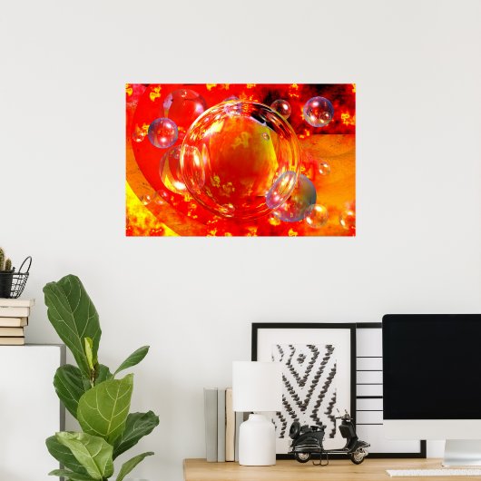 Tableau Abstrait numérique Art Imprimer Affiches m (Bureau à domicile)