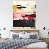 Tableau Abstrait "Prime Magma". Impression Canvas (Insitu(Chambre))