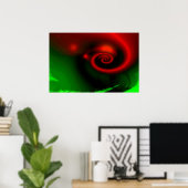 Tableau Abstrait rouge - Affiches d'art (Bureau à domicile)