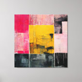 Tableau Abstrait "The Fire Meer". Impression Canva (Recto)