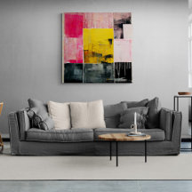 Tableau Abstrait "The Fire Meer". Impression Canva