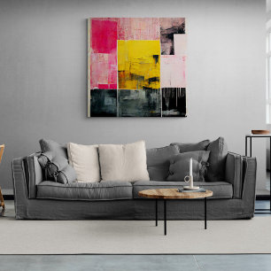 Tableau Abstrait "The Fire Meer". Impression Canva