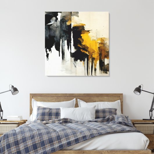 Tableau Abstrait "Vue sur le vent". Toile (Insitu(Chambre))