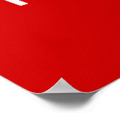 Tableau alphabet rouge et blanc (Coin)