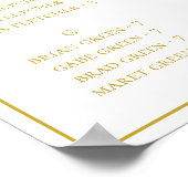 Tableau alphabétique blanc de Noël simple (Coin)