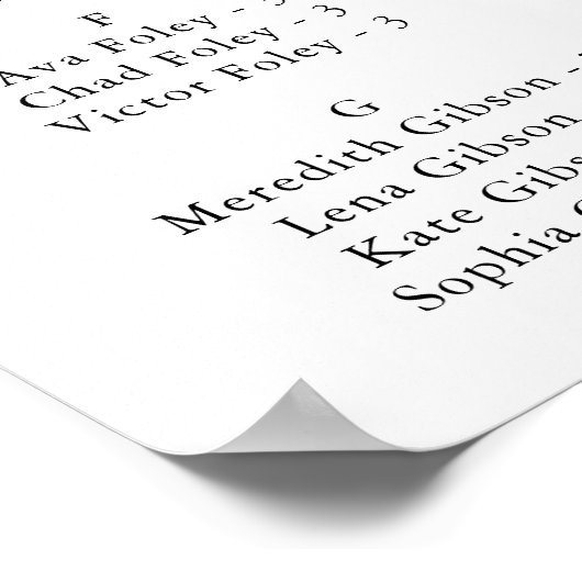 Tableau alphabétique classique simple et coloré (Coin)