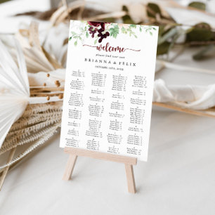 Tableau alphabétique classique simple et coloré